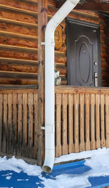 Porch Downspout Installation in Kannapolis